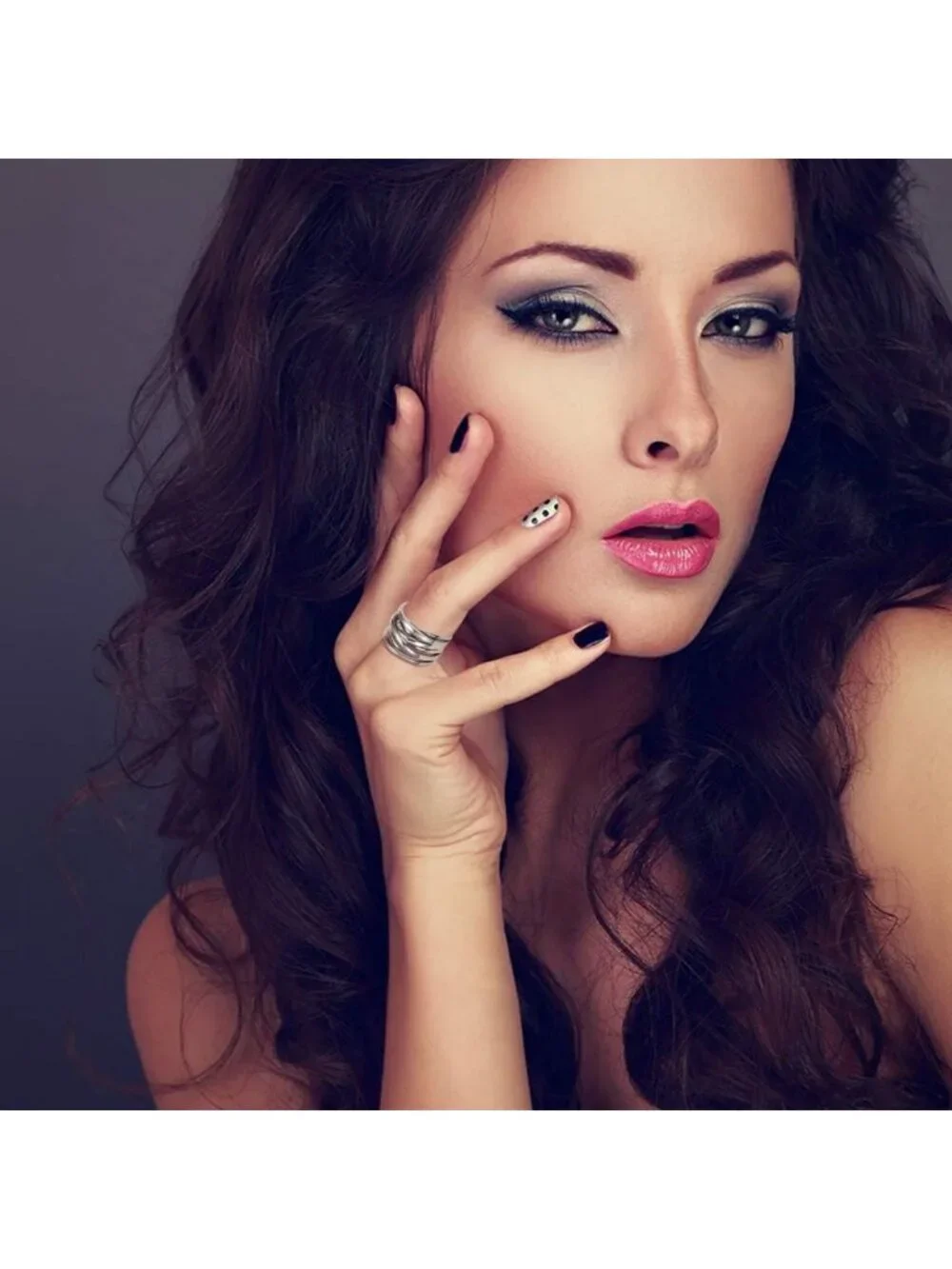 Non-Tarnish Gold & Silver Chunky Rings Set, Vintage Statement & Trendy Wide Band